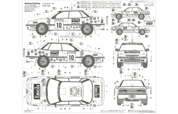 Сборная модель Subaru Legacy RS RAC Rally 1993