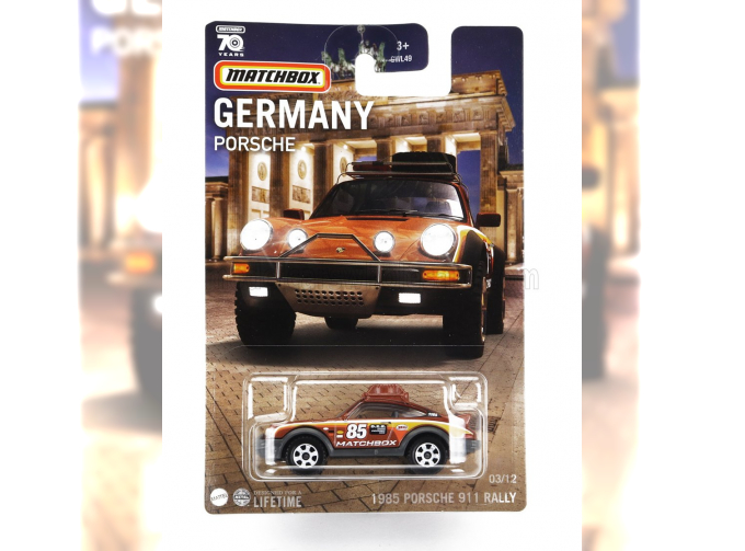 PORSCHE 911 930 Turbo Rally №85 Racing (1985), Copper