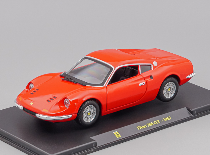 FERRARI Dino 206 (1967) - Con Vetrina - With Showcase, red