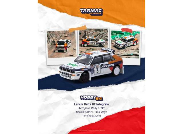 Lancia Delta HF Integrale White Carlos Sainz Acropolis Rally, various 1993