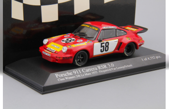 PORSCHE 911 Carrera Rsr Gelo Fitzpatrick 24h Le Mans #58 (1975), red / white