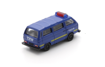 VOLKSWAGEN T3 MINIBUS THW POLICE (1983), blue