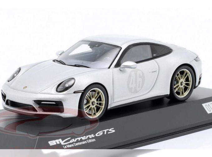 PORSCHE 911 (992) Carrera GTS №46 LeMans Centenaire Edition 1923 - 2023, silver