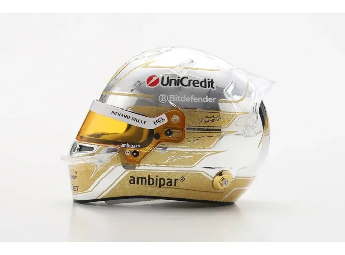 MINI HELMET Lewis Hamilton Scuderia Ferrari HP Abu Dhabi GP (2025)