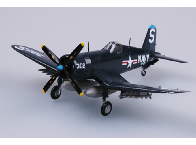 Vought F4U Corsair USN VF-53 Iron Angels White 302 USS Essex Korean Coast 1952