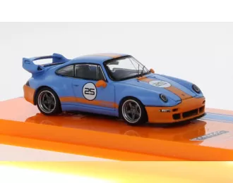 PORSCHE 911 (993) Gunther Works, light blue/orange