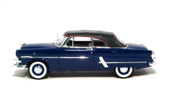FORD Crestline Sunliner cabriolet soft-top closed (1953), blue