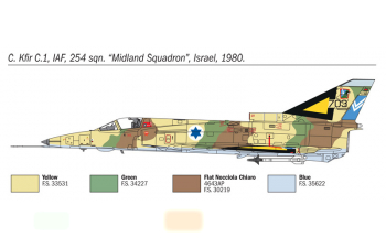 Сборная модель Самолет F-21A LION / KFIR C.1