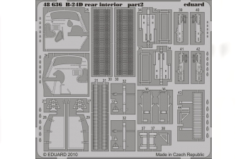 Фототравление B-24D rear interior Revell/Monogram