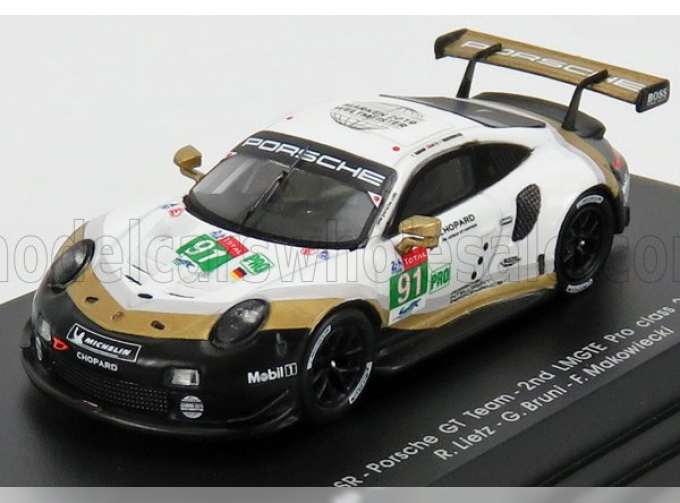 PORSCHE 911 991 Rsr Team Porsche Gt N91 24h Le Mans (2019) R.Lietz - G.Bruni - F.Makowiecki, White