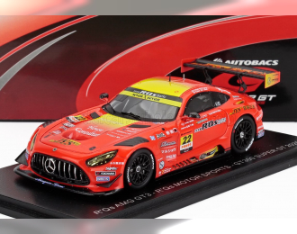MERCEDES-BENZ Amg Gt3 Evo Team R'qs Motor Sports №22 Gt300 Class Super Gt (2025) Masaki Kano - Yuma Shoji, Dark Orange