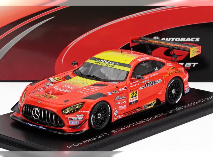 MERCEDES-BENZ Amg Gt3 Evo Team R'qs Motor Sports №22 Gt300 Class Super Gt (2025) Masaki Kano - Yuma Shoji, Dark Orange