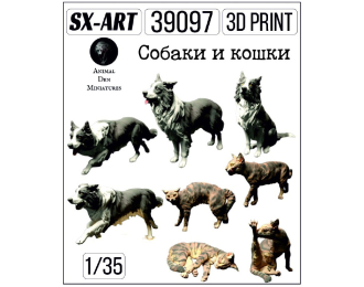 Фигурки Собаки и кошки