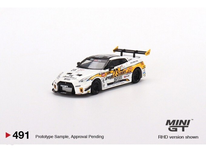 NISSAN Gt-r (r35) Liberty Walk Lb Works №23 Formula Drift (2022), White Yellow