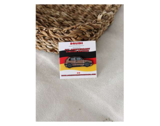 Значок Pin 1990 Volkswagen MK2 Golf GTI, grey