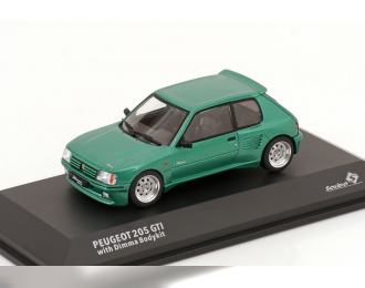 PEUGEOT 205 GTI with Dimma Body kit (1992), green