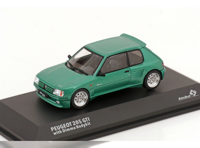 PEUGEOT 205 GTI with Dimma Body kit (1992), green