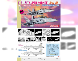 Сборная модель F/A-18F Super Hornet "LOW Vis" Vfa-11 "Red Rippers" & Vfa-211