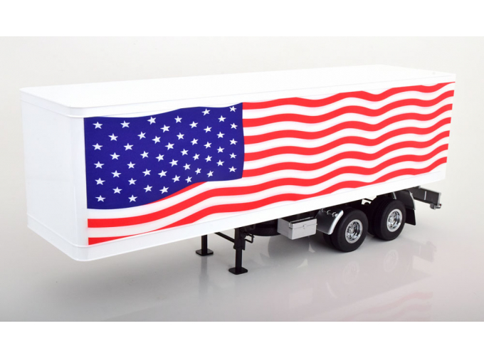 SEMI-TRAILER Stars & Stripes, white blue red