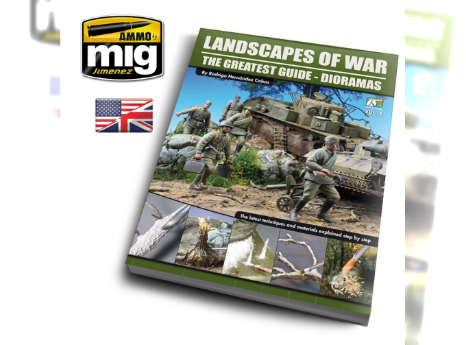 Журнал "LANDSCAPES OF WAR: THE GREATEST GUIDE - DIORAMAS VOL. 1ENGLISH" ("ландшафты войны" на английском языке)