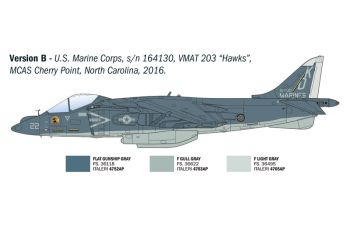 Сборная модель McDONNEL DOUGLAS Av-8b Harrier Military Airplane (1978)