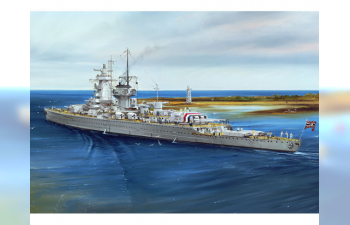 Сборная модель Немецкий тяжелый крейсер Admiral Graf Spee (1937г.)
