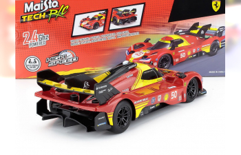 FERRARI 499p 3.0l Turbo V6 Team Ferrari Af Corse №50 Winner 24h Le Mans (2024) Antonio Fuoco - Miguel Molina - Nicklas Nielsen, Red Yellow Black