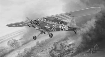 Сборная модель Самолет Piper Cub L4H ‘Rosie The Rocketeer’