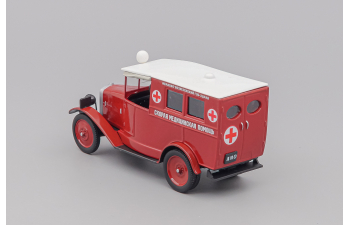 АМО Ф-15 Скорая мед. помощь, Автомобиль на службе 32, красный