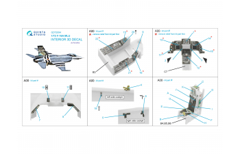 3D Декаль интерьера кабины F-16A MLU (Revell)