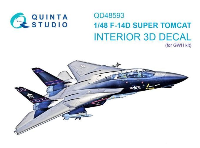 Декаль интерьера кабины F-14D Super Tomcat (GWH)