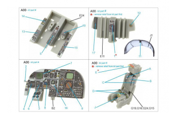 3D Декаль интерьера кабины A-6E TRAM Intruder (Trumpeter)