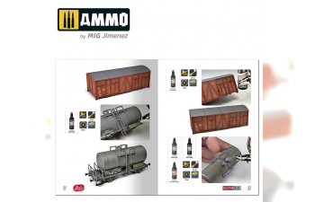 "AMMO RAIL CENTER SOLUTION BOOK 01 - Смывка поездов Германии (английский, Кастеллано, французский, немецкий)