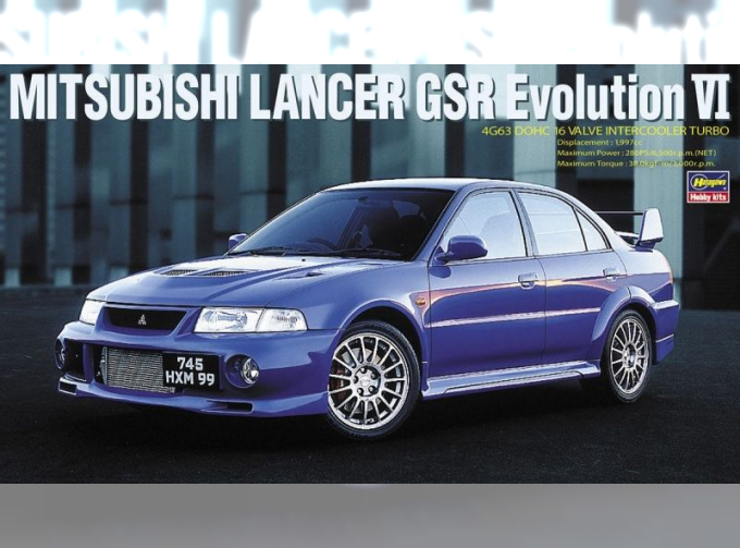 Сборная модель MITSUBISHI LANCER GSR Evolution VI