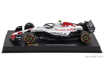 RED BULL F1 Rb21 Team Oracle Red Bull Racing №22 Japan Gp (2025) Yuki Tsunoda - With Pilot And Showcase, White Red