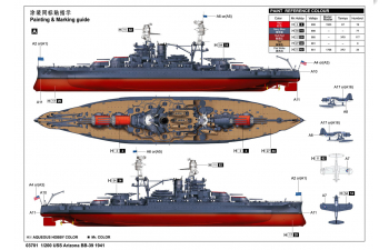 Сборная модель Корабль BB-39 "Аризона"