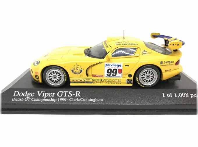 Dodge Viper GTS-R #99, British GTC Clark / Cunningham 1999