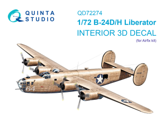 3D Декаль интерьера кабины B-24D/B-24H Liberator (Airfix)