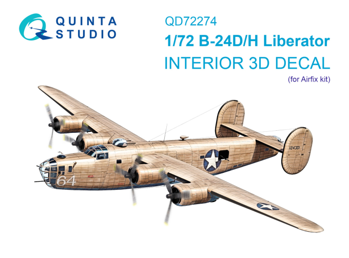 3D Декаль интерьера кабины B-24D/B-24H Liberator (Airfix)