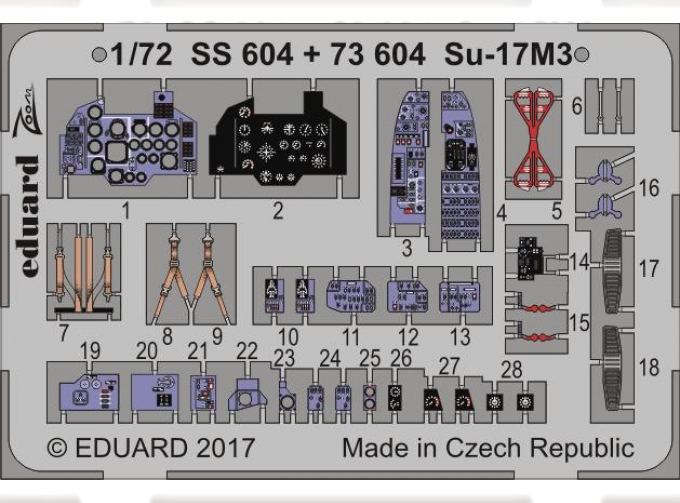 Фототравление Советский истребитель-бомбардировщик Су-17М3