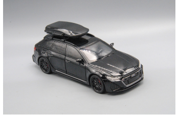AUDI RS6 с багажным боксом, чёрный, 21 см