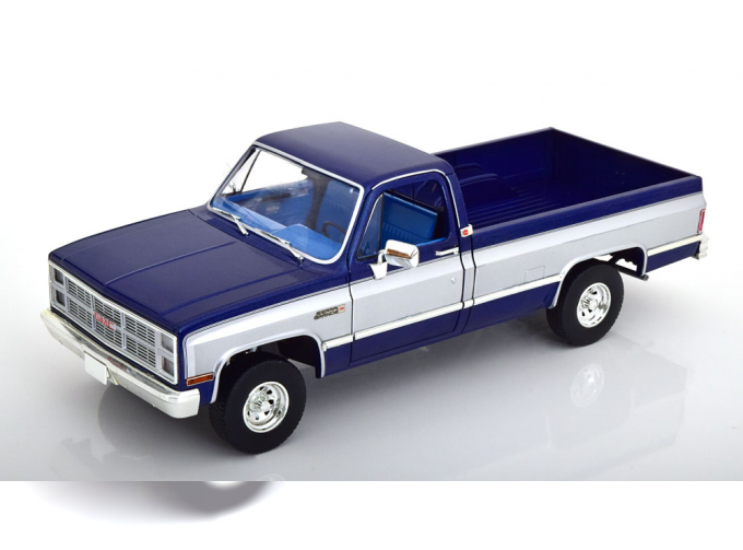 GMC K-2500 Sierra Grande Wideside (1984), blue metallic /silver