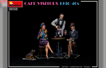 Сборная модель FIGURES Cafe Visitors 1930-1940