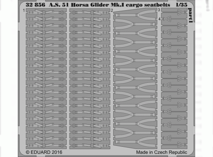 Фототравление для A.S. 51 Horsa Glider Mk.I cargo seatbelts