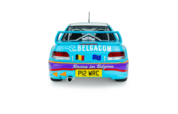 SUBARU Impreza WRC99 Team Belgacom (Night Version) #2 4th Rally Belgium Westhoek Ypres 1998 Jean Marc Fortin - Gregoire De Mevius, blue / white