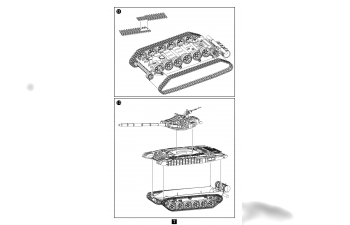 Сборная модель Т-72B with ERA main battle tank