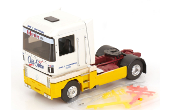 RENAULT Magnum Opel DTM race transporter, mit Zubehör, Team Rosberg Collection (1995)