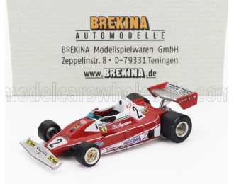 FERRARI F1 312t2 Scuderia Ferrari Sefac Team №2 Season (1976) Clay Regazzoni, Red White