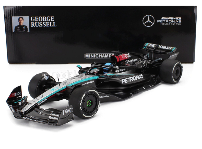MERCEDES-BENZ GP F1 W15 Eq Performance Team Amg Petronas Motorsport №63 Season (2024) George Russell, Black Silver Green