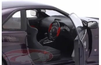NISSAN Skyline (R34) GT-R Z Tune RHD (1999), dark purple (midnight purple)